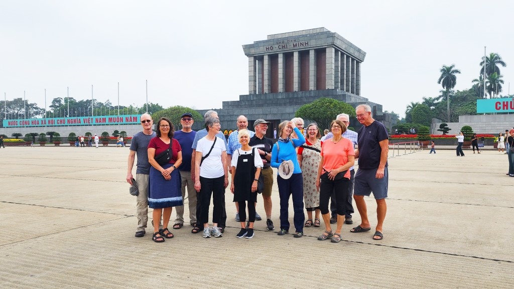 Myrrl & friends in President Ho Chi Minh Relic Site